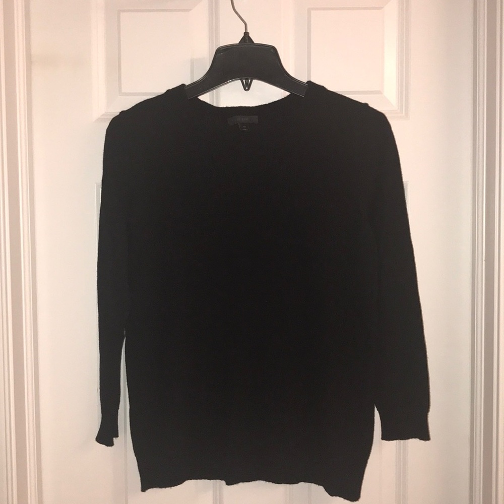JCrew Black Merano Tippi Sweater Size M